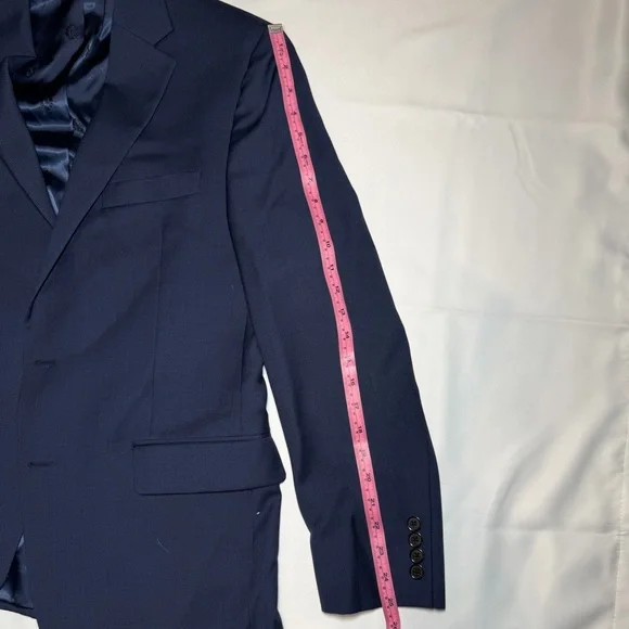 Lauren Ralph Lauren Black Label Wool Blend Navy Blazer 40R - Picture 5 of 9